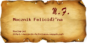 Mocznik Feliciána névjegykártya